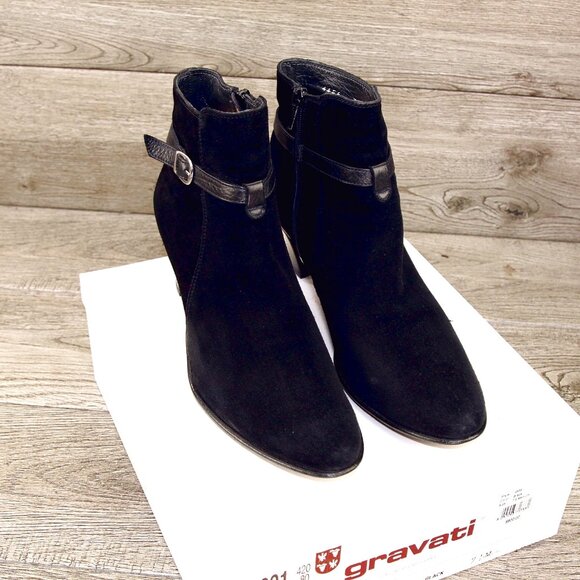 * NEW * $800 GRAVATI Neiman Marcus Women's 7.5 M Ankle Boot 4656 * add $15 Trees - Picture 1 of 16